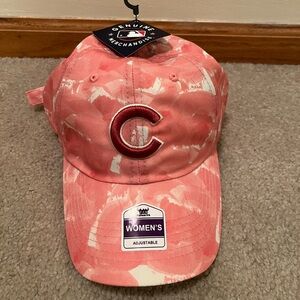 Chicago Cubs Pink Tie-Dye Baseball Cap